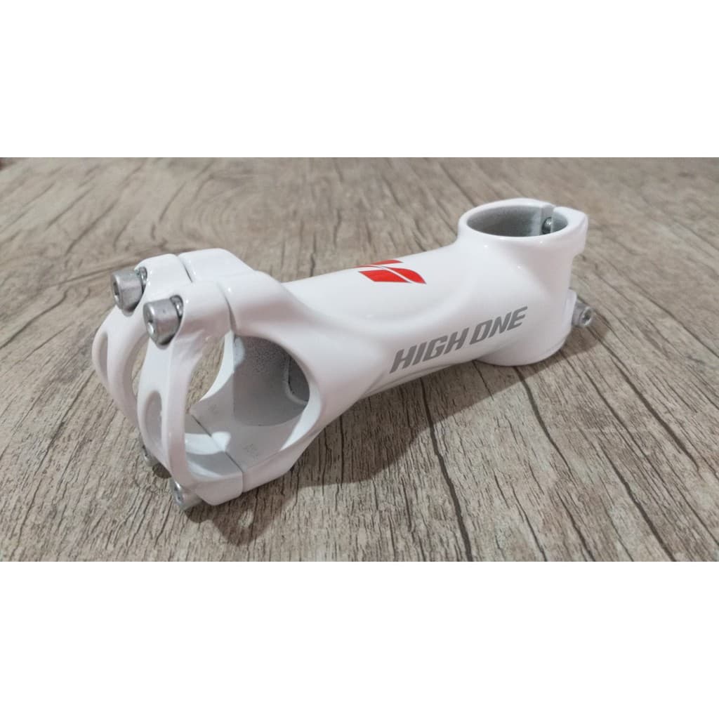 Mesa Suporte de Guidão High One Branca 31.8 x 90/100/110mm 6° Alumínio Bike MTB Speed