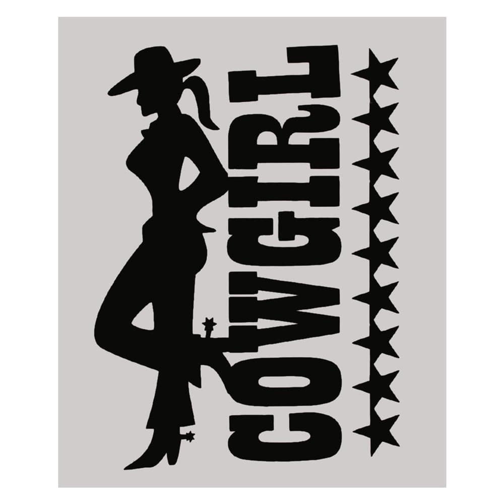 Adesivo de Rodeio Cowgirl - 11x8cm
