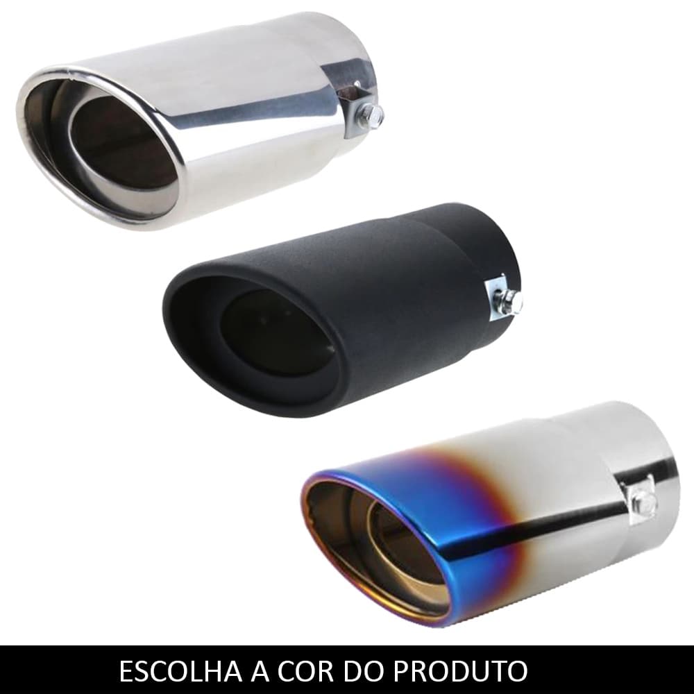 Ponteira Escapamento Universal Para Escapamento com Ponta Reta Esportiva Carro