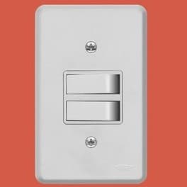 Interruptor C/placa 2 Sessao Paralela 110/220v Ref.2292 FAME Gris Cod.93