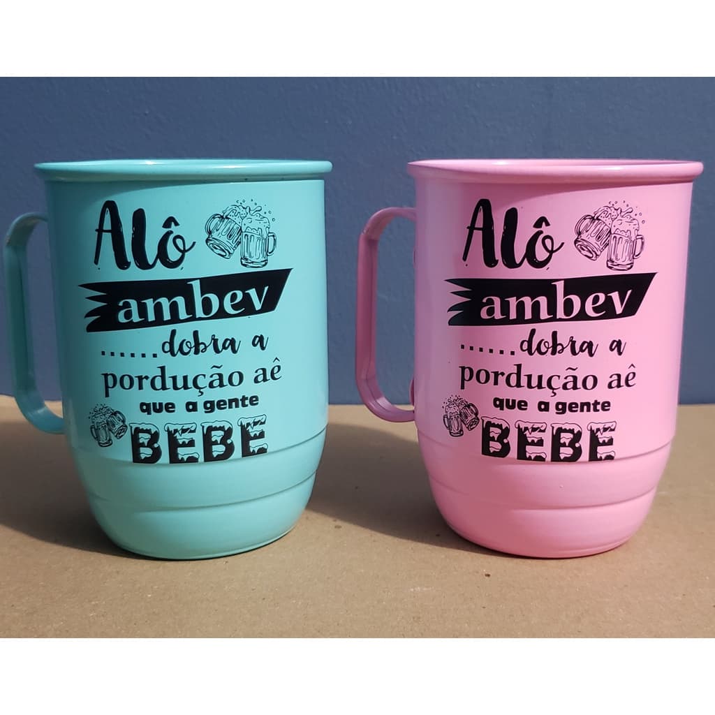 CANECA PERSONALIZADA COM NOME ALUMÍNIO 600Ml VÁRIAS ESTAMPAS