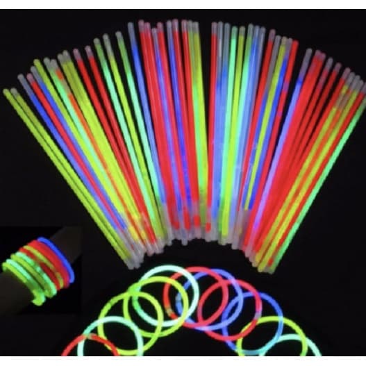 Pulseiras 100 PÇS Neon Festas Casamentos Baladas