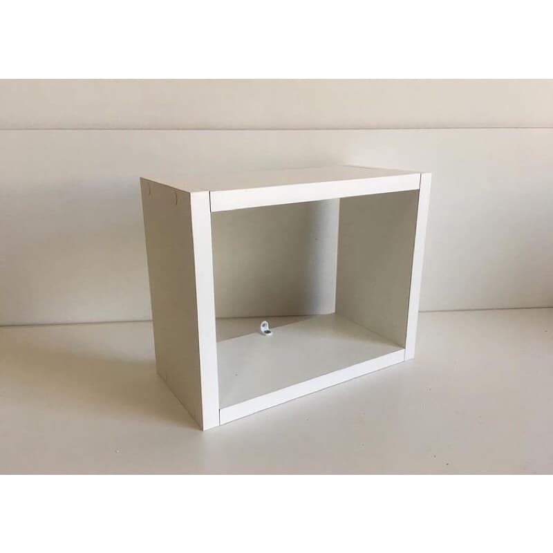 nicho decorativo MDF branco para quarto de bebê