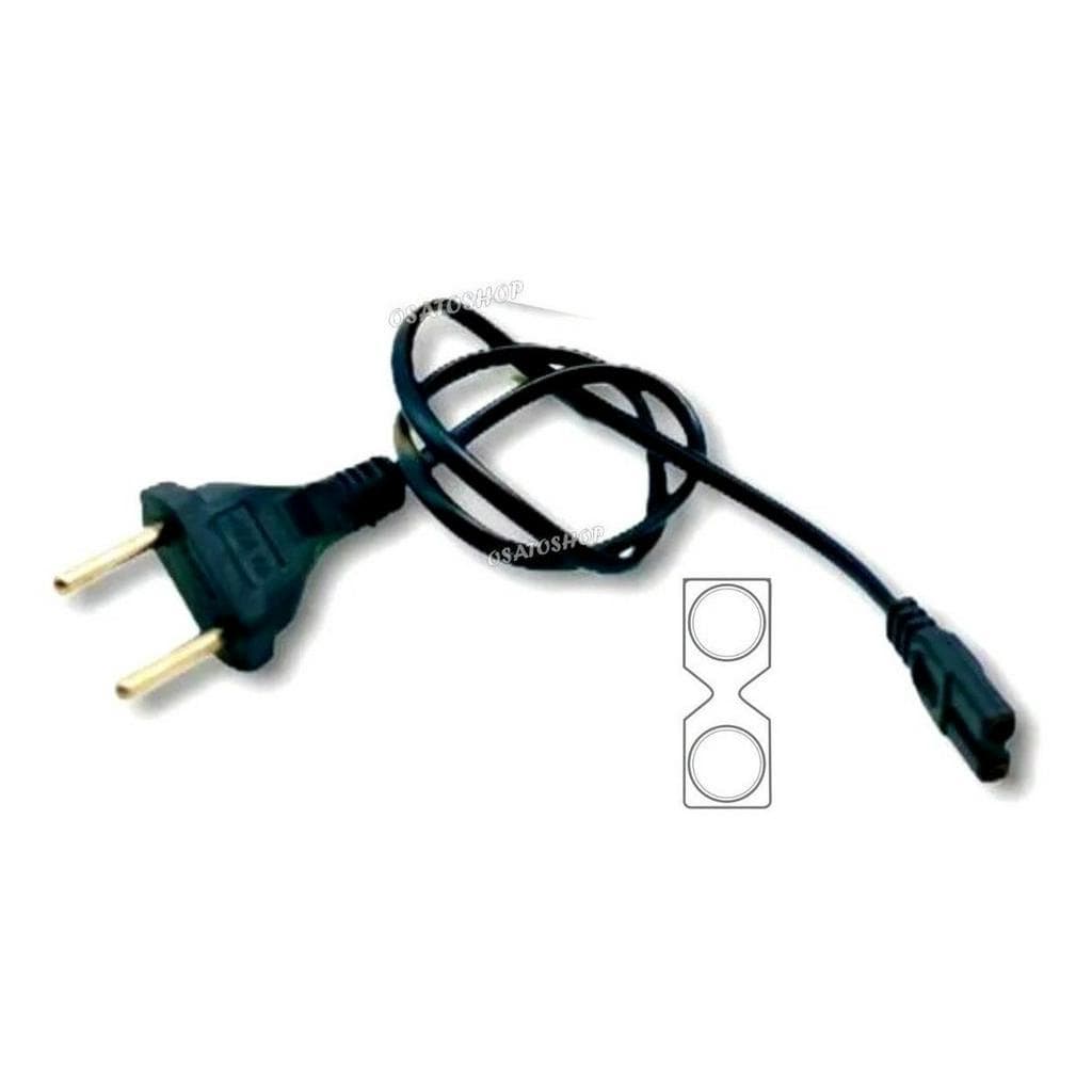 Cabo Carregador Força Tomada Encaixe 13mm X 5mm Oitinho 45cm