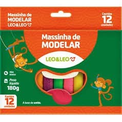 Massa de Modelar 6 e 12 cores 90 e 180grs Massinha - Leonora Futuro Acrilex Make+ Pira