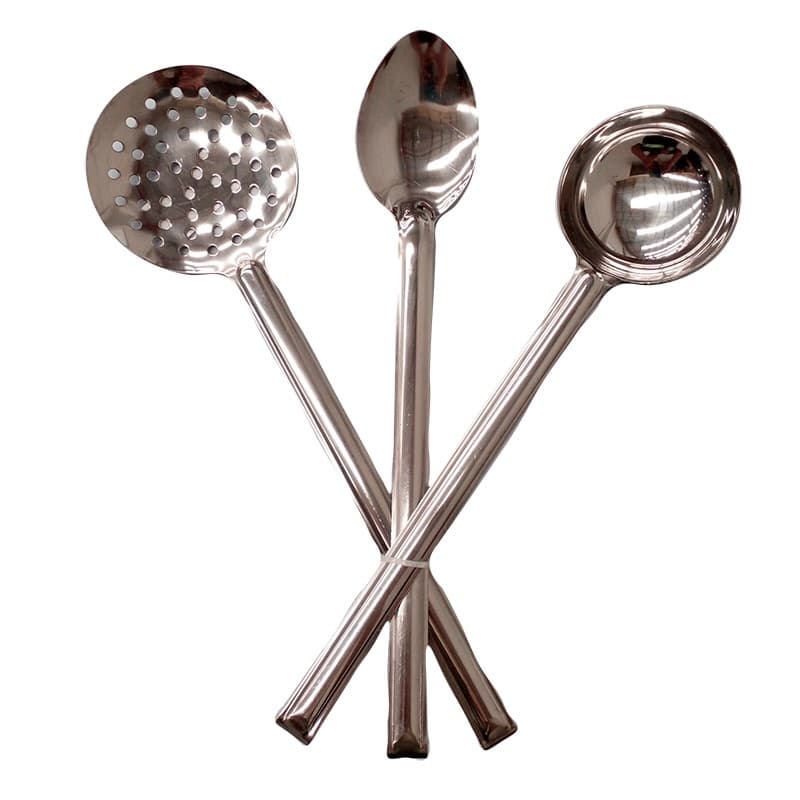 Kit Colher Concha Escumadeira em Inox Lindo e Resistente