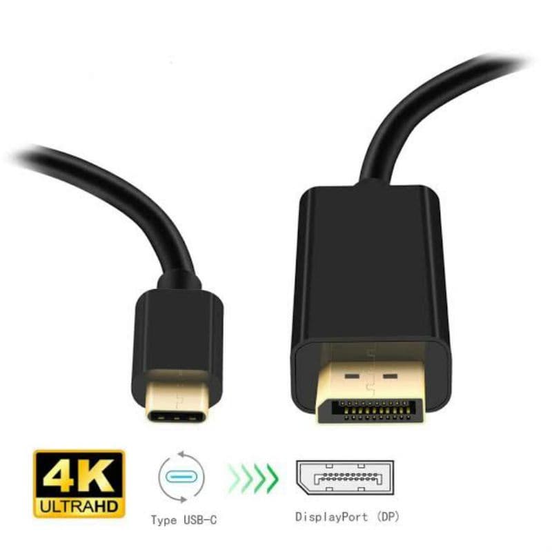 Cabo Usb Tipo C Para Displayport 1,80 Metros