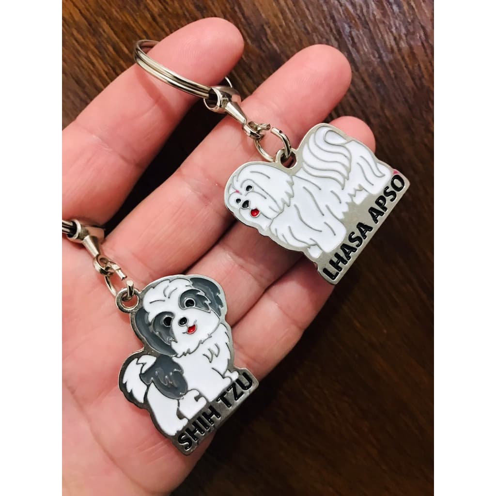 Chaveiro mundo  Pet Pingente de Metal varias Raças Cães e Gatos