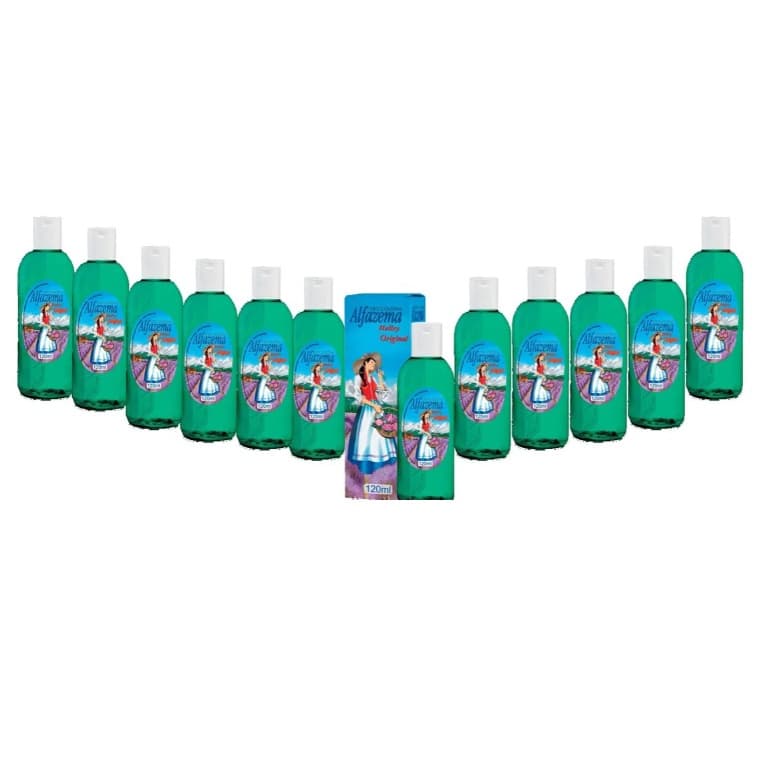 Kit Deo Colonia Perfume Alfazema 120 Ml - 12 Unidades