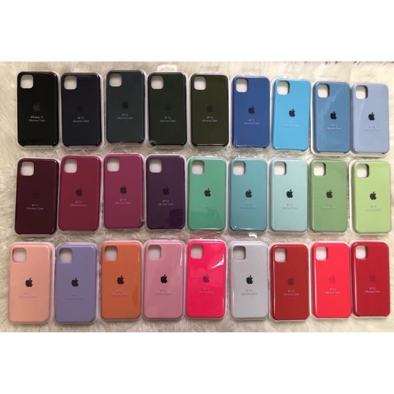 capa para celular Case Capa Silicone Aveludada Iphone 11 c/ logo Apple