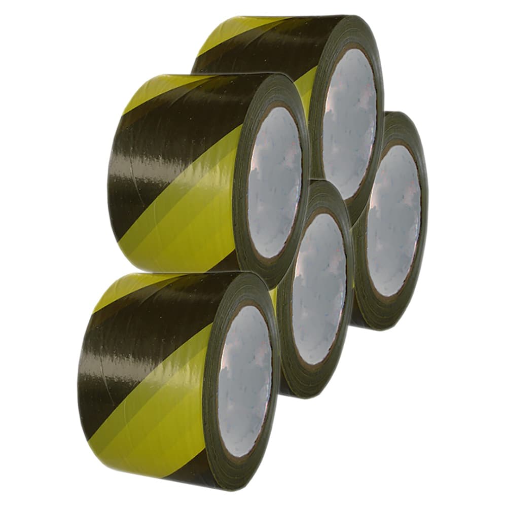 Fita Zebrada 70mm X 200mm Amarelo/Preto 5 Unidades