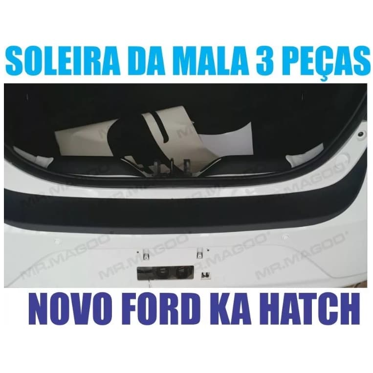 Soleira da Mala Ford KA HATCH 2014 a 2018 Adesivo Acessórios para Carro