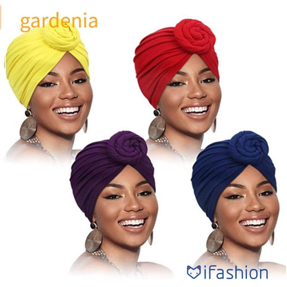 23x19cm Turbante Para Quimioterapia Em Algodão De 10 Cores Com Desenhos Africanos