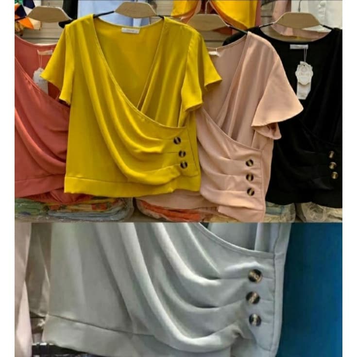 Blusa Feminina Botões Moda Feminina