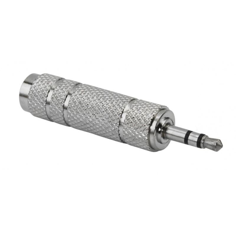 Plug Adaptador P10 Femea X P2 Macho Estereo Metal Blindado