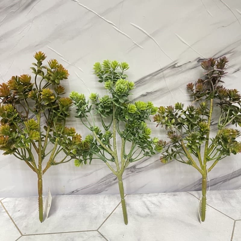 Plantas Artificiais pick verde 26cm decoracao de casa  de mesa para vasos Folha de Lohan ramos de pinheiro e cipreste