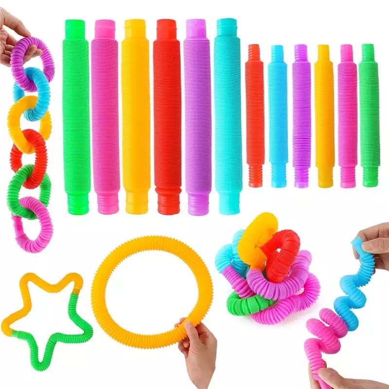 12 pop it tubo sensorial tube ante stress