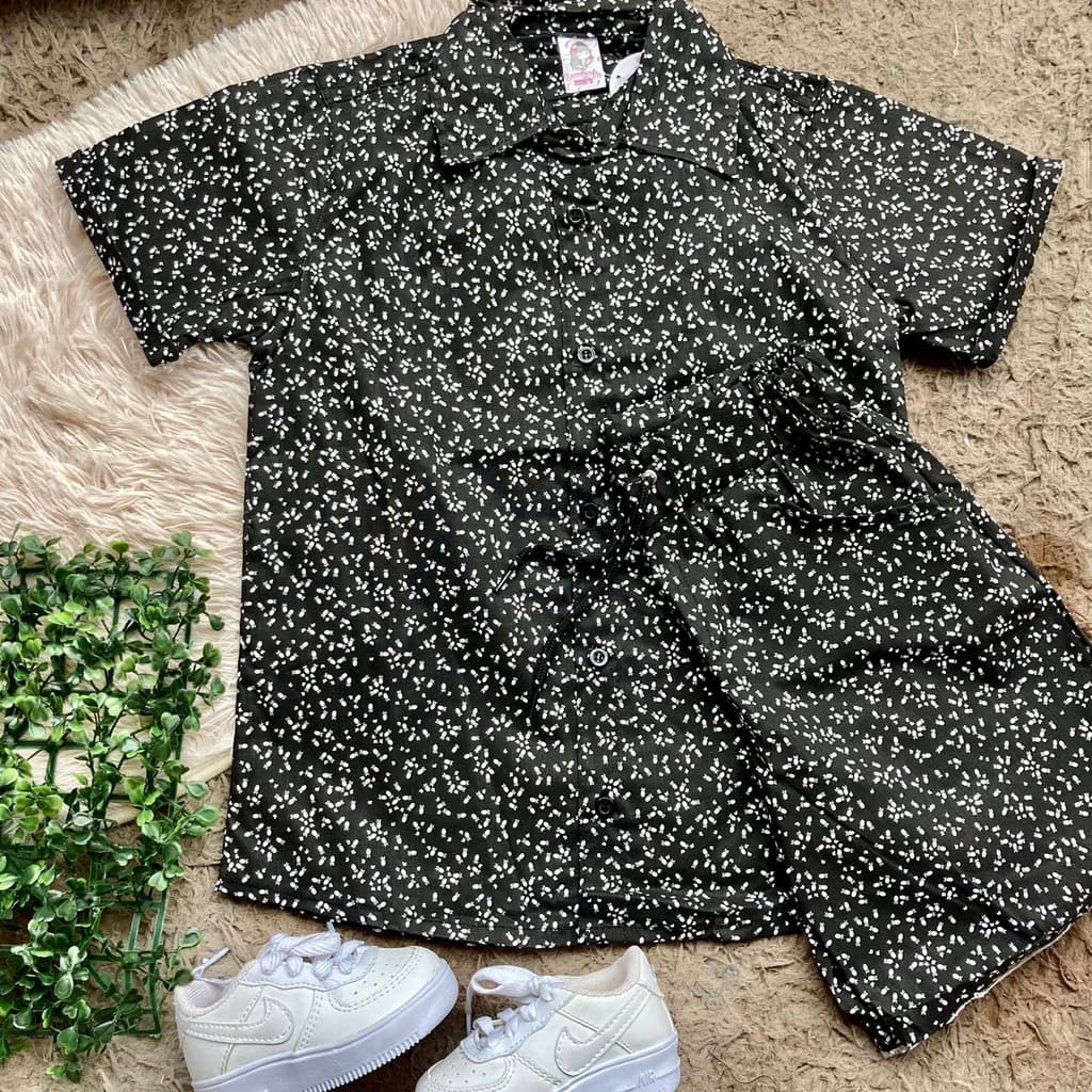 Conjunto Mauricinho Infantil Masculino Estampado