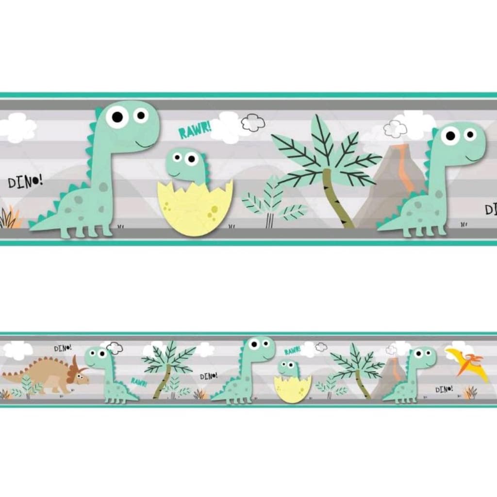 Faixa Decorativa Adesiva Infantil Menino Dinossauro Quarto
