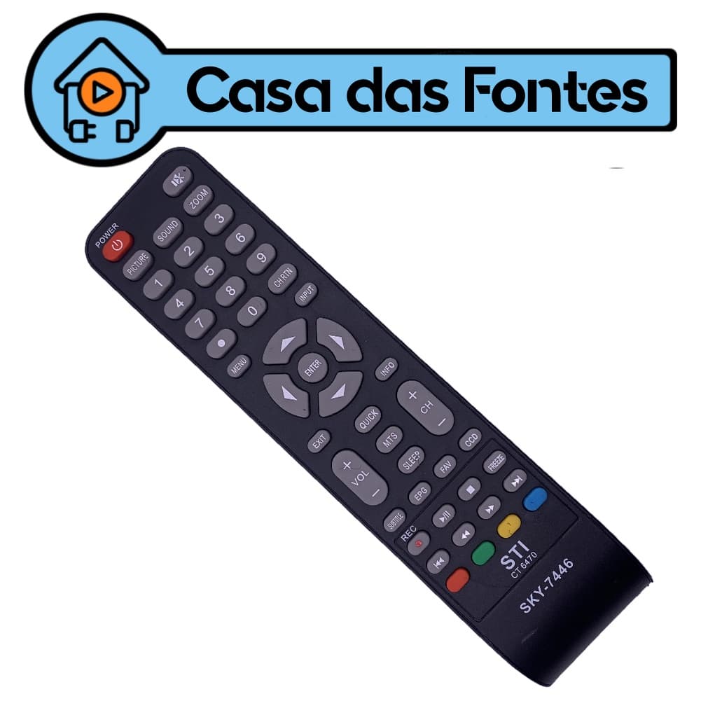 Controle Remoto Tv Toshiba Lcd 7446