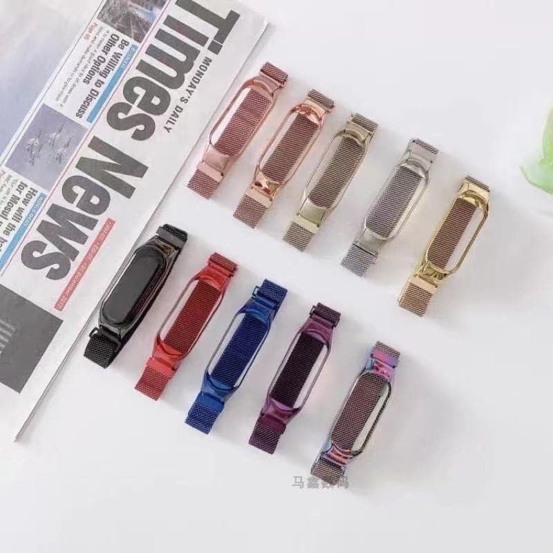 Pulseira Aço Magnético Para Mi Band 3 e 4 Envio Imediato