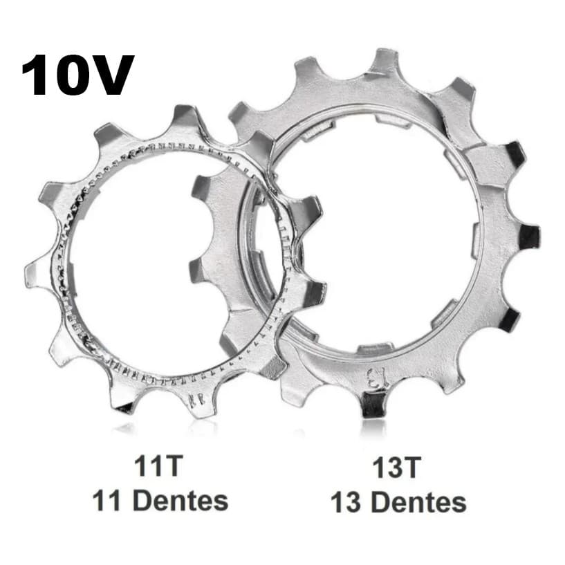 Cog Pinhão K7 10 Vel. Kit 11/13 Dentes Shimano Sram Sunrace