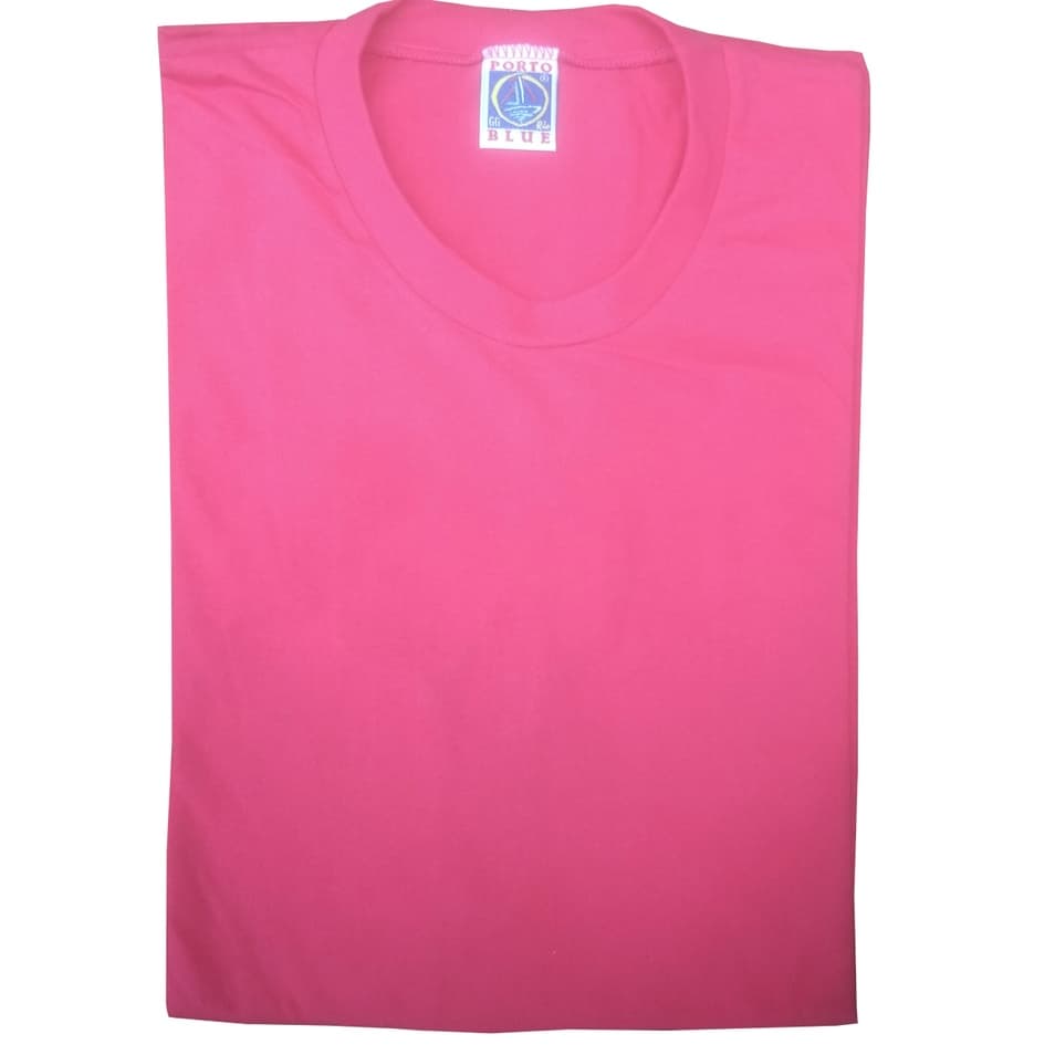 Camiseta Rosa Pink  Masculinas  Lisa Colorida Sortidas Algodão
