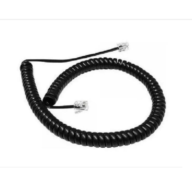 Cordão Espiral Preto RJ09 Original Intelbras TI 4245 TI 2165 Telefone PABX