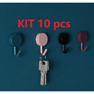 KIT 10 pcs gancho de parede adesivo cozinha auto pendurar ganchos KIT 10 pcs