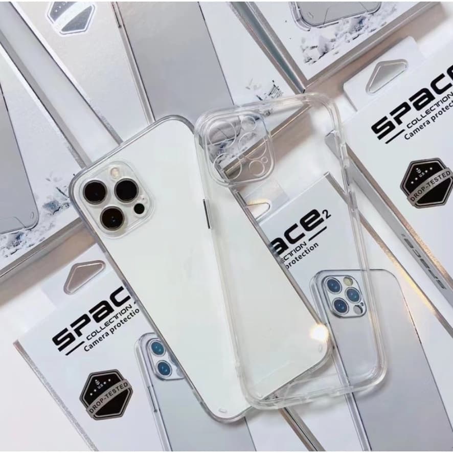 Capa SPACE ORIGINAL diamante Samsung / IPhone 7/ 8 / X / 13 / 12 / 11 Case capinha Transparente Space botão Anti-impacto