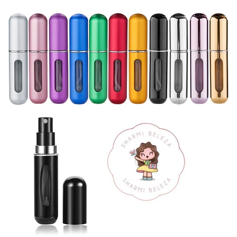 Mini Porta Perfume Spray Recarregável para Bolsa e Viagem - 5ml