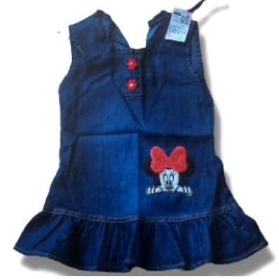 Vestido jeans/ roupa infantil tumbler (LINDO) Só hoje!