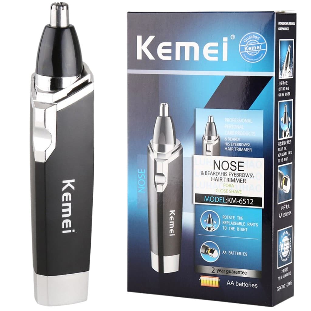 Aparador de Pelos Nariz Ouvido Kemei KM-6512 Higiene Pessoal