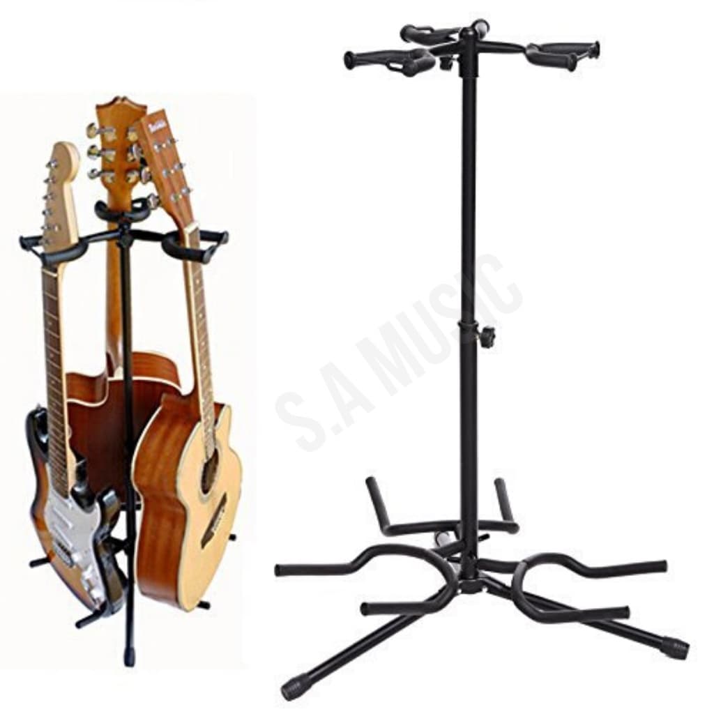 Suporte Estante Tripé 3 Instrumentos Violão Guitarra Baixo