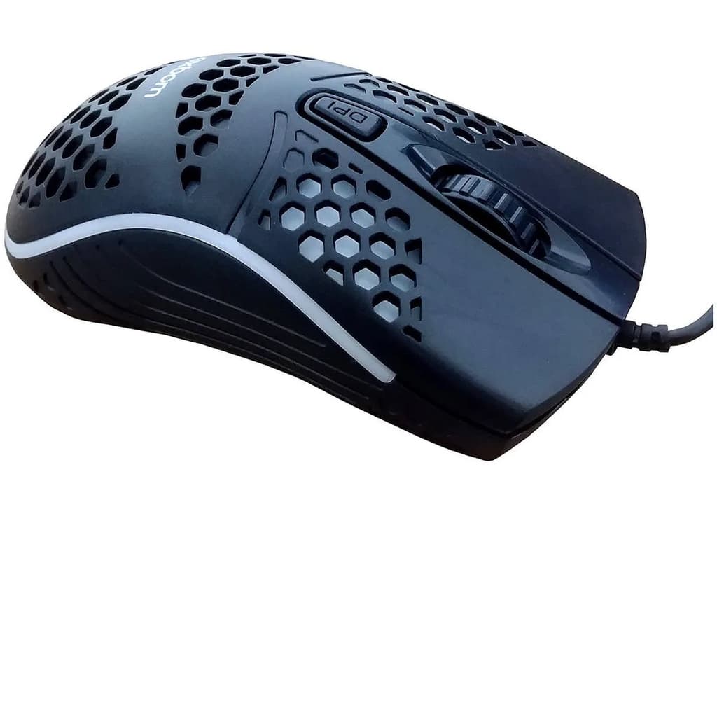 Mouse Colmeia Ultra Leve Gamer Usb Preto