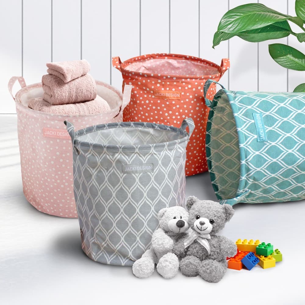 Cesto Organizador Multiuso Cesto de Roupa e Brinquedos Dobrável Tecido Multiuso Impermeavel M