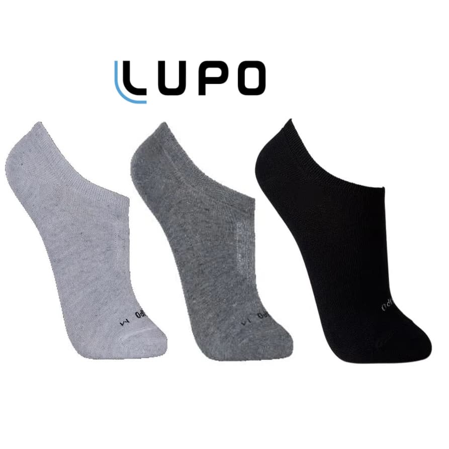 Kit 3 Três Pares Meias Lupo Soquete Sapatilha Invisível 3270 Original Lupo Unissex