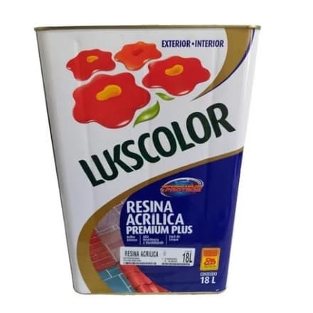 Resina Acrílica Base Solvente Incolor 18 Litros - Lukscolor
