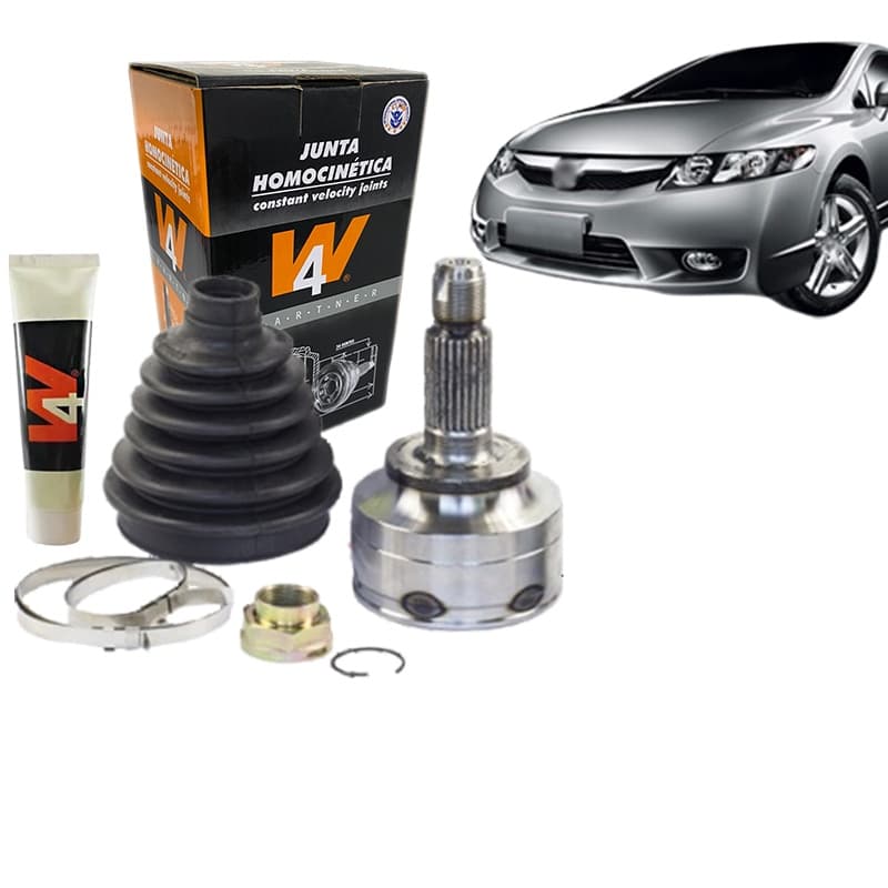 Junta Homocinética Honda Civic 1.8 16v 06/12 Manual Trava Central Dentes 24 Int X 26 Ext