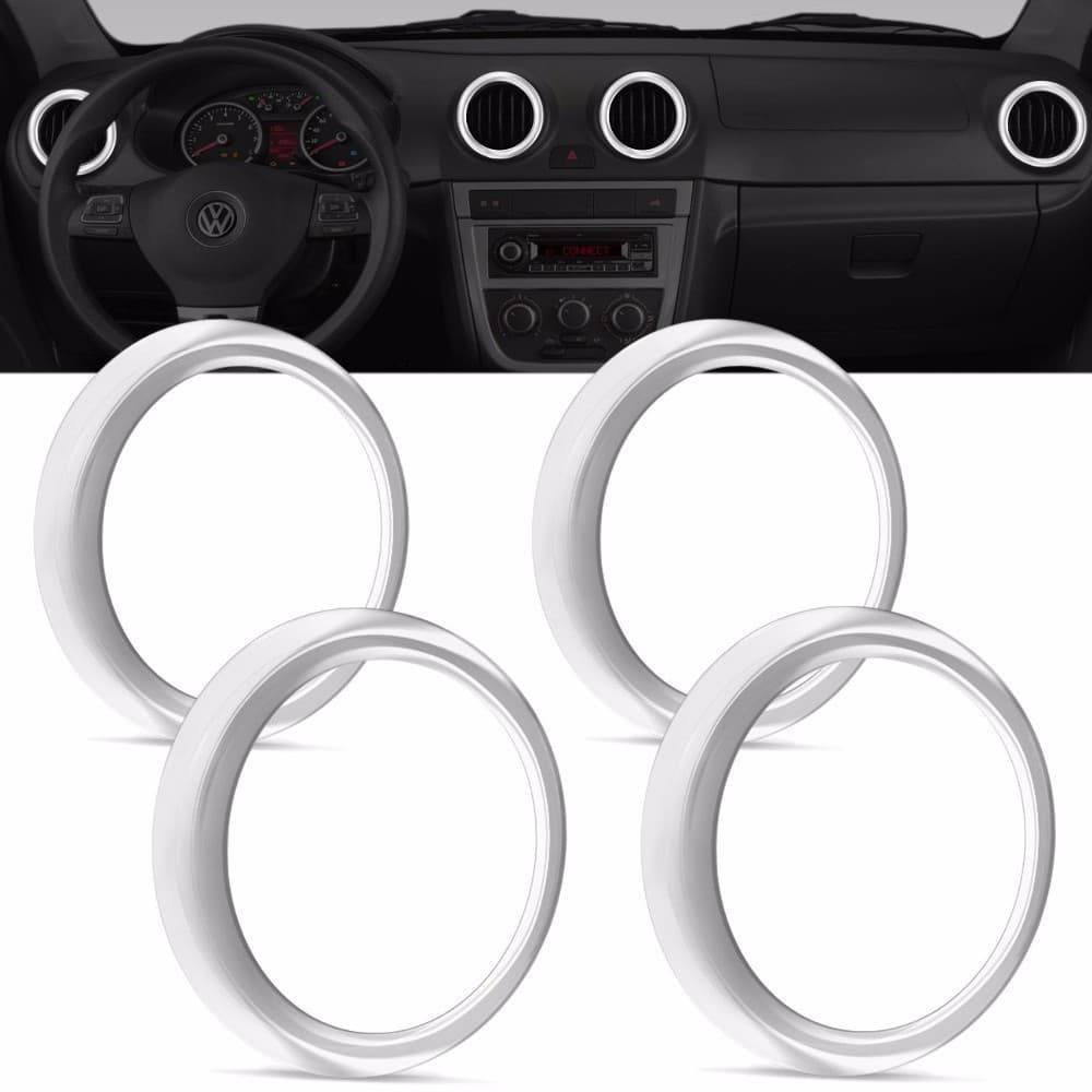 Kit Aplique Cromado Saida Ar Gol G4 E G5 Sav Voyage Parati