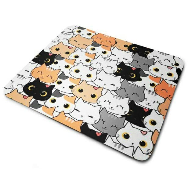 Mouse Pad Antiderrapante 18x21 Gatinhas Fofinhas