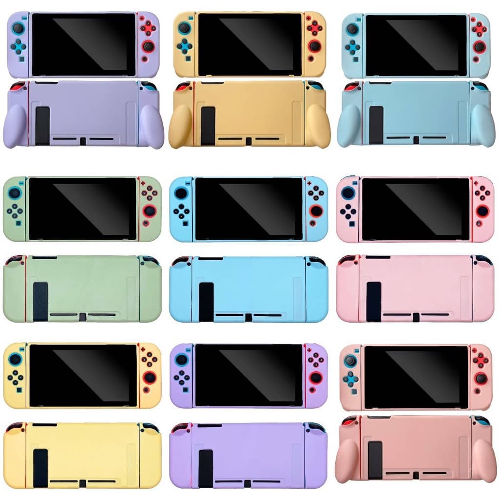 2021 Capa Protetora Em Tpu Cor Lisa Nintendo Switch Para Ns Joy-Con / Conjunto Nintend