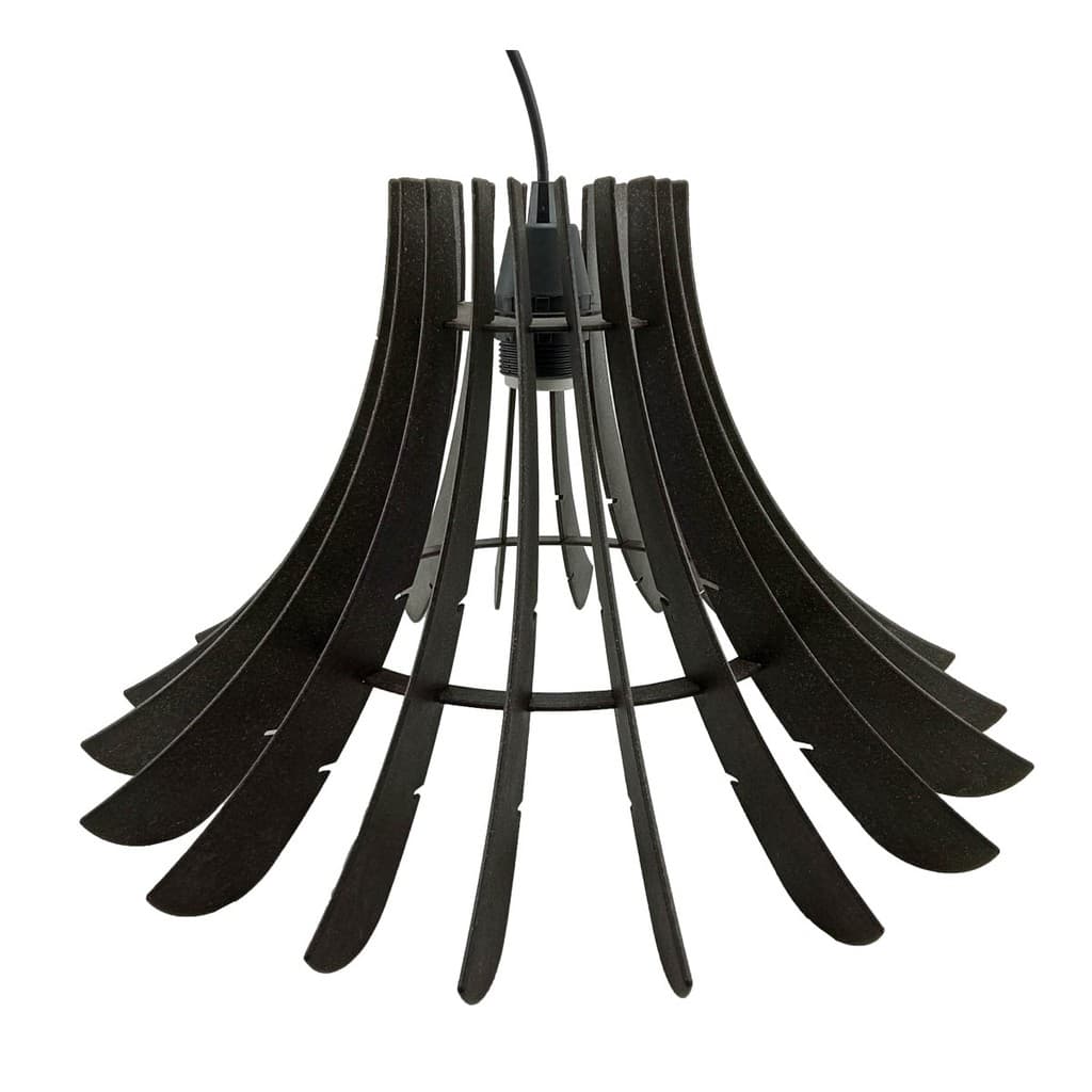 Luminária Lustre Pendente Madeira Ana Clara Abajur Moderno Decoração