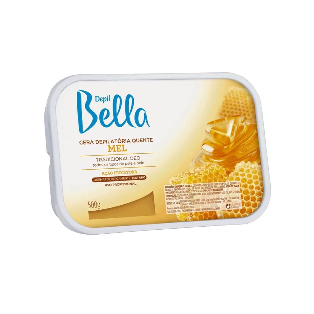 Depil Bella Cera Depilatória Quente Mel 500g Depilaçao Cera