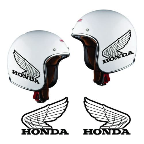 2 Adesivos Capacete Moto Tanque Honda Old School Vintage