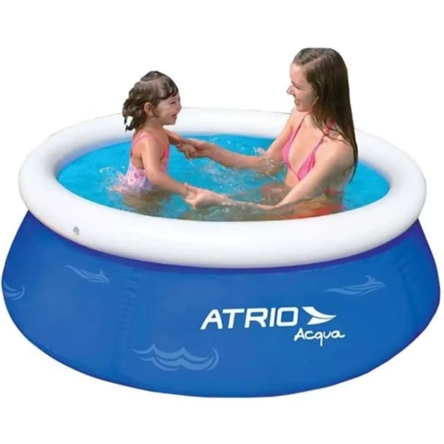 Piscina Inflável 1000 Litros 168cm Lisa - Piscina Infantil Atrio