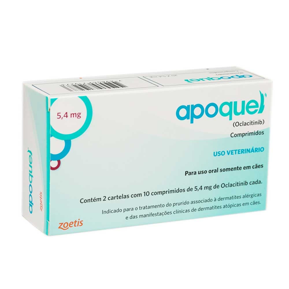 Apoquel 5,4 Mg - 20 Comp Zoetis Para Cães