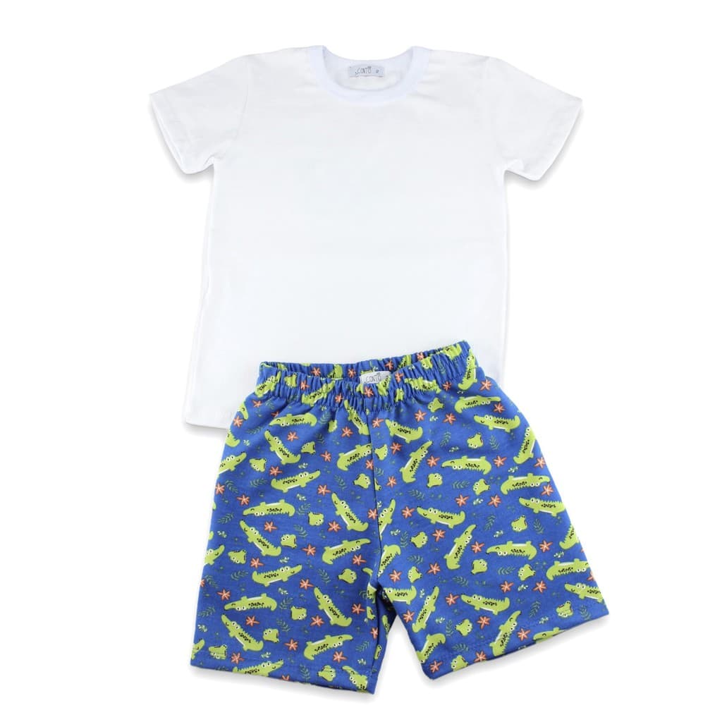 Conjunto infantil masculino malha