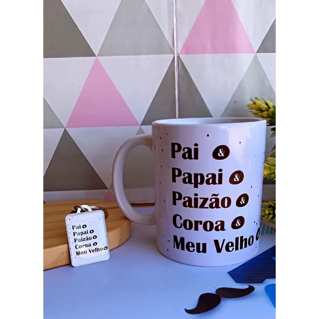 Caneca Pai com Chaveiro