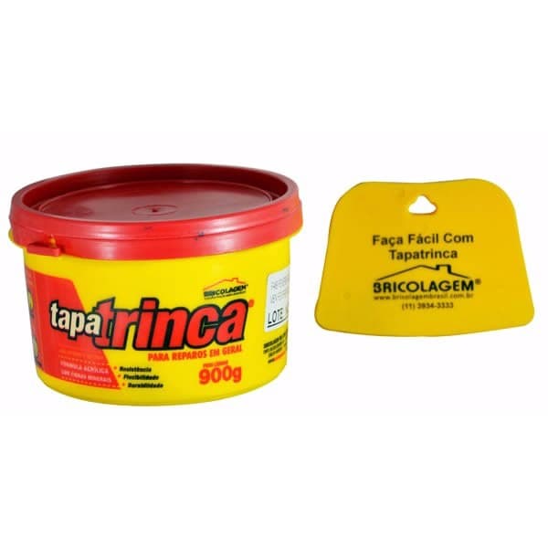 Massa Tapa Veda Trinca Fissura C/ Espatula Bricolagem Selfdecor 900g